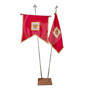 Vara com Cruz e Travessão em Cromado para Pendão do Espírito Santo