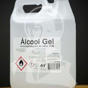 GEL DESINFETANTE BASE ALCOÓLICA PARA AS MÃOS - 5lts