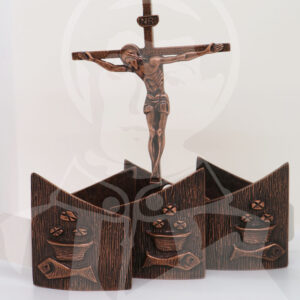 Conjunto Castiçais e Cruz Altar