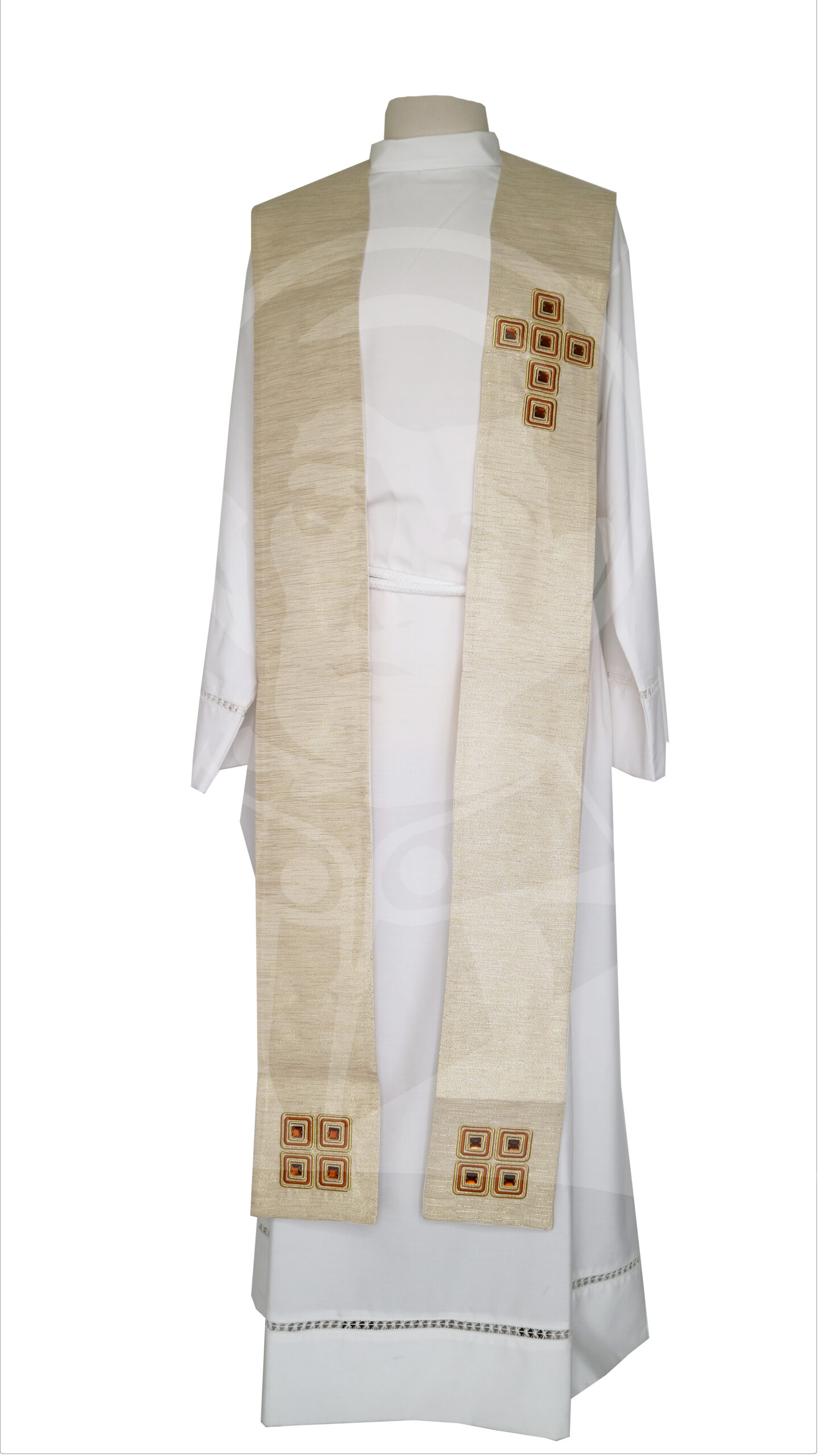 Estola Bordada Cruz c/ Pedras - Image 2