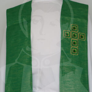 Estola Bordada Cruz c/ Pedras