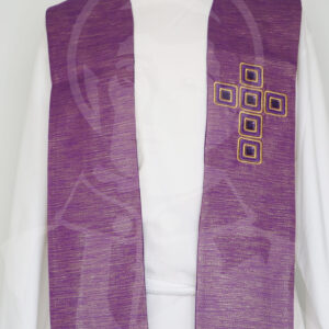 Estola Bordada Cruz c/ Pedras