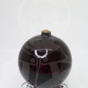 Lamparina Cera Líquida Vidro Roxa