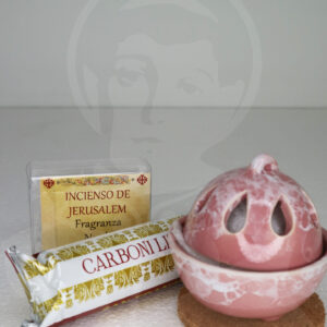 Queimador Incenso Cerâmica - Rosa