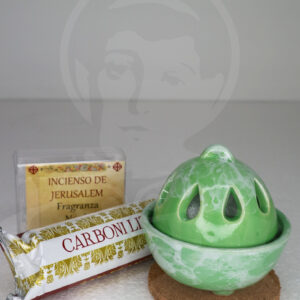 Queimador Incenso Cerâmica - Verde