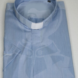 Camisa Manga Curta com Cabeção - Azul