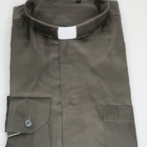 Camisa Lisa com Cabeção - Cinza Escuro