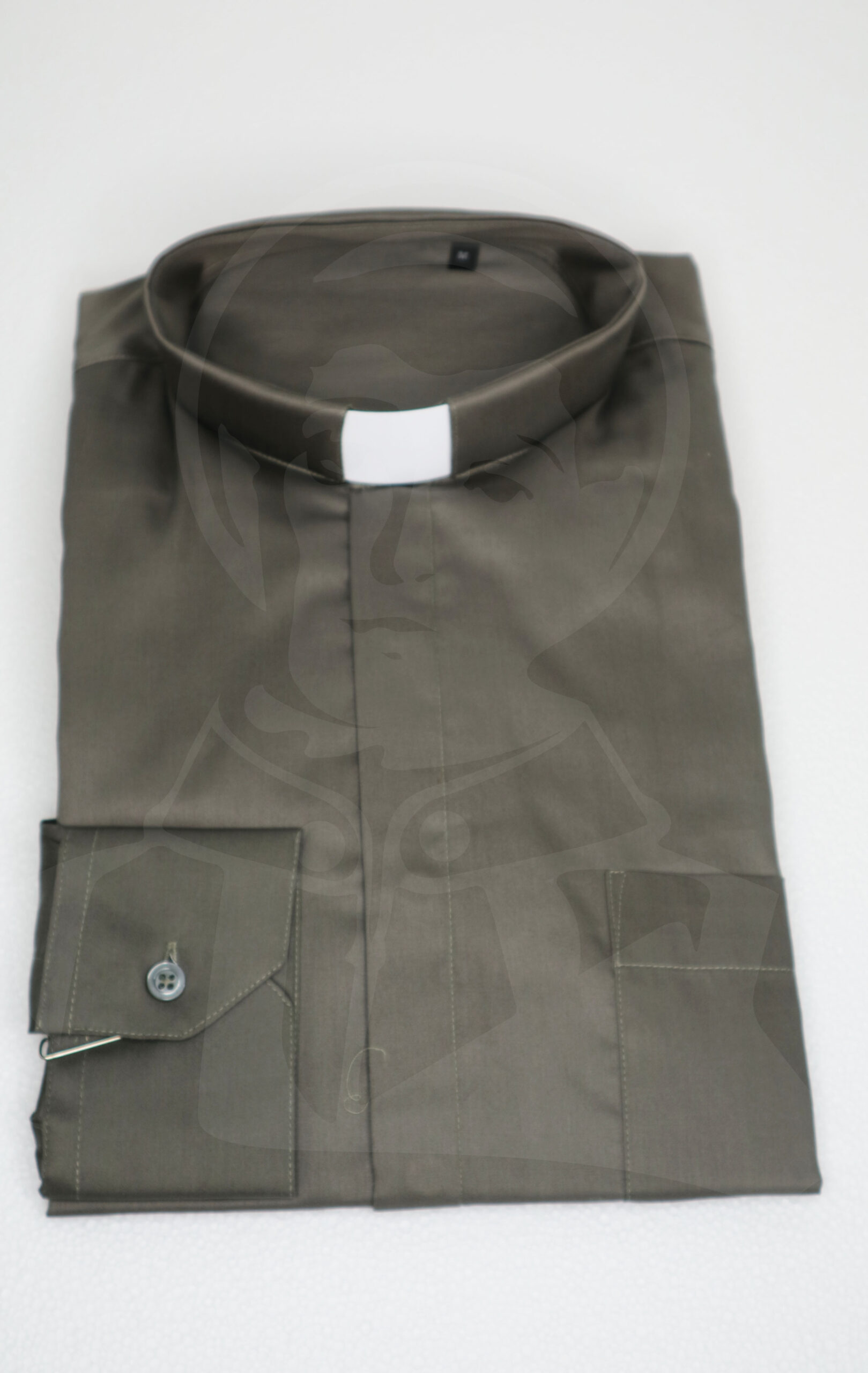 Camisa Lisa com Cabeção - Cinza Escuro