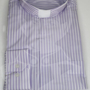 Camisa Riscada com Cabeção - Lilás