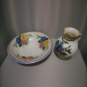 Conjunto de Jarra e Bacia para Lava Pés