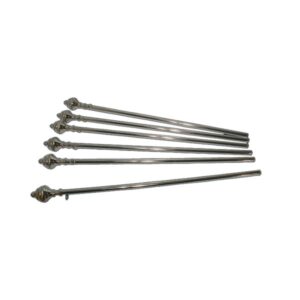 Vara para Pálio com Acabamento em Pinha em Cromado