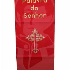 Pano Ambão Bordado - Vermelho