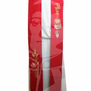 Estola Dupla Verde/Vermelha