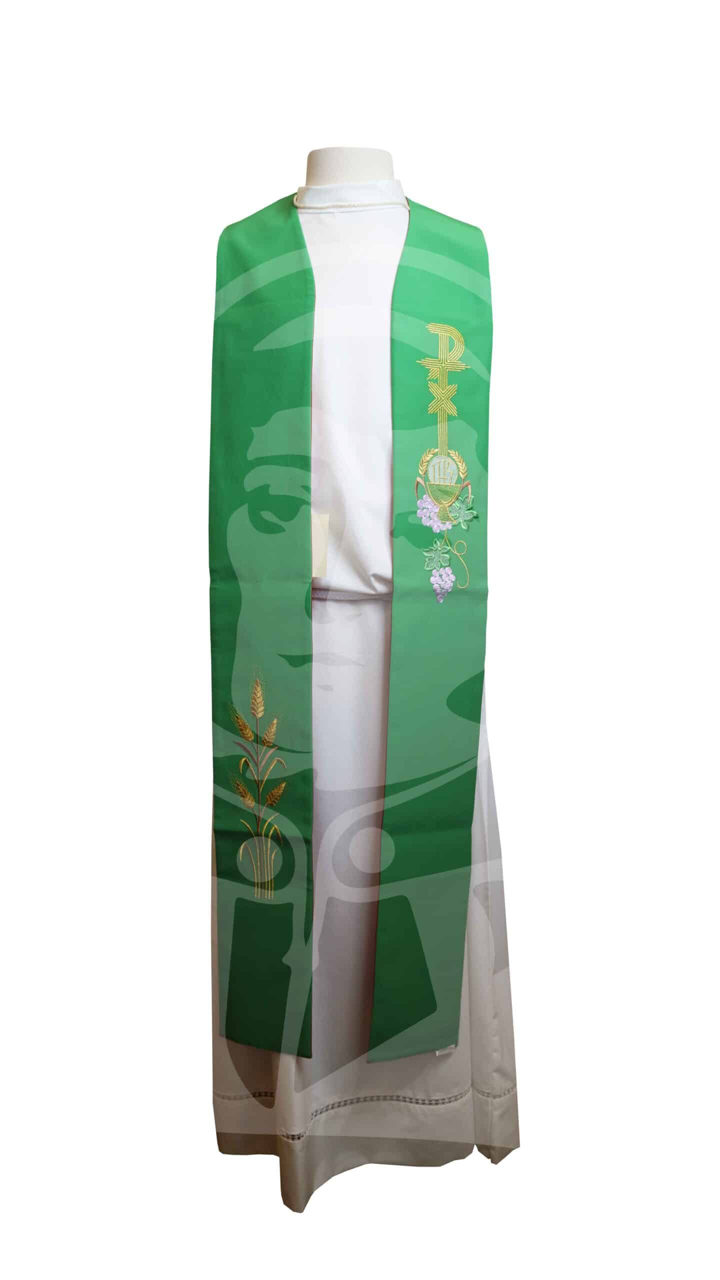 Estola Dupla Verde/Vermelha - Image 3