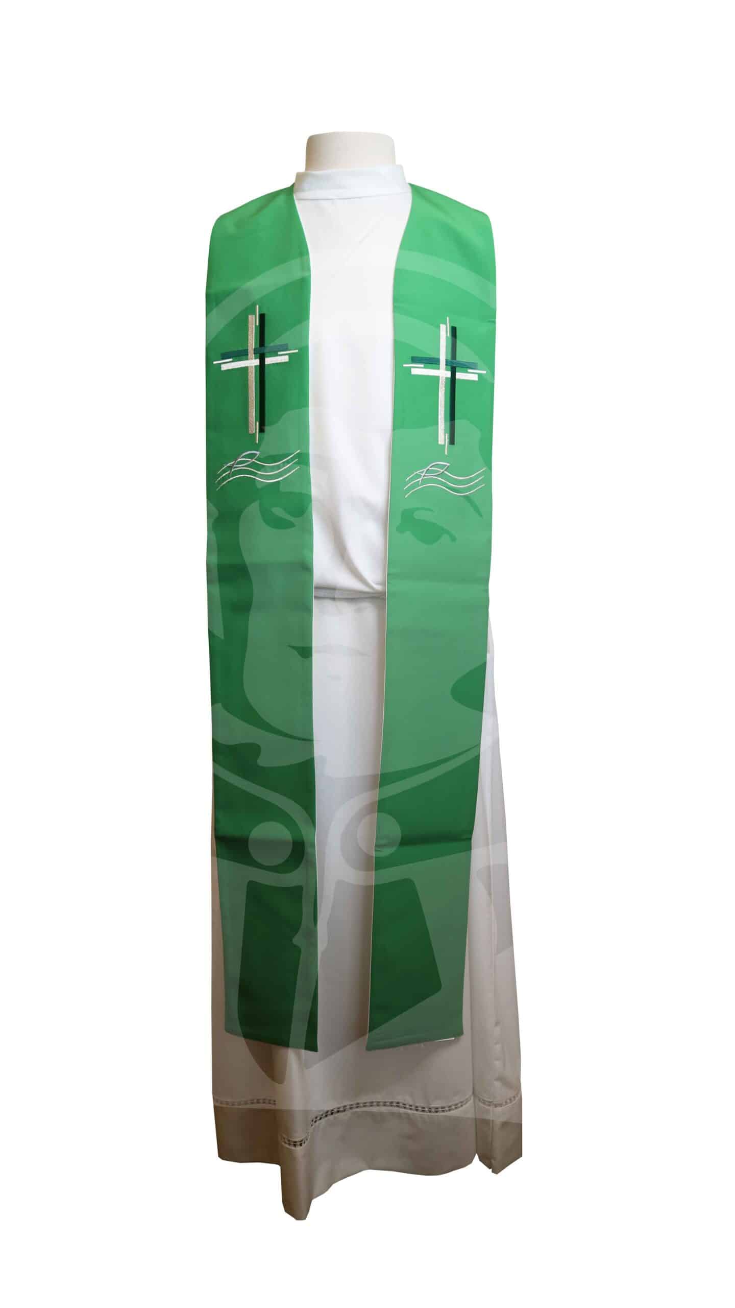 Estola Dupla Verde/Vermelho - Image 3