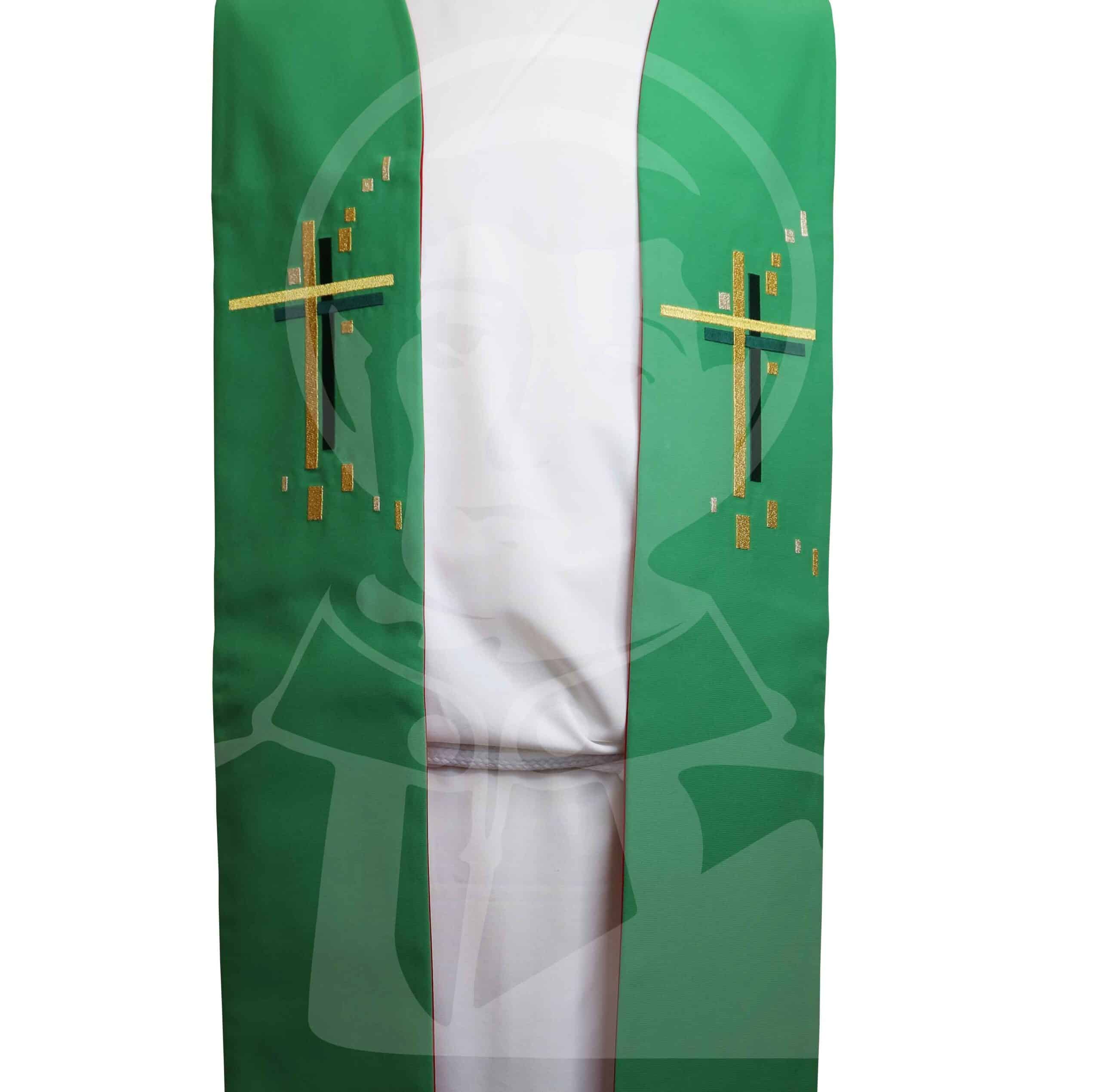 Estola Dupla Verde/Vermelho - Image 4