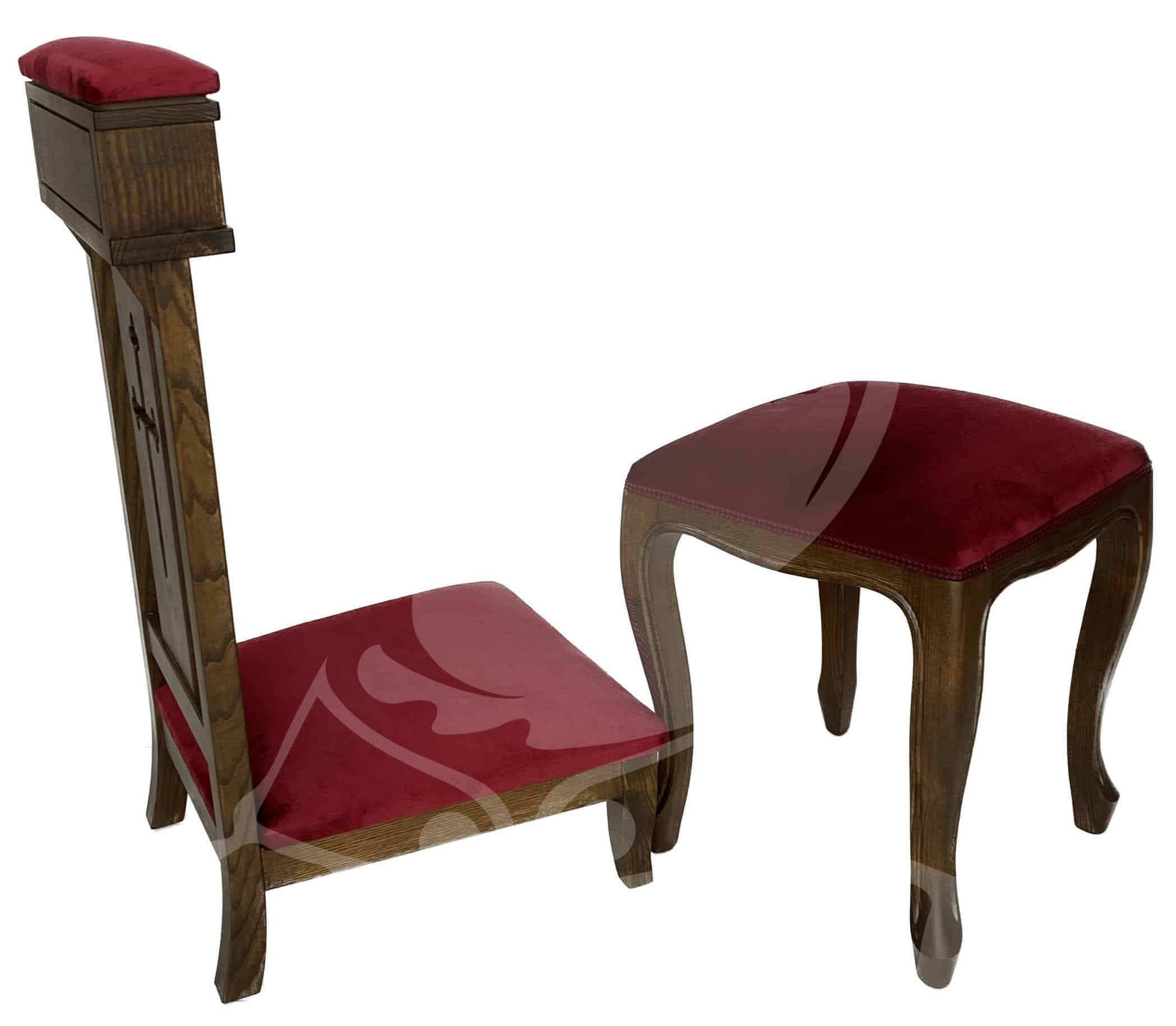 Genuflexório e Banco em Madeira - Image 3