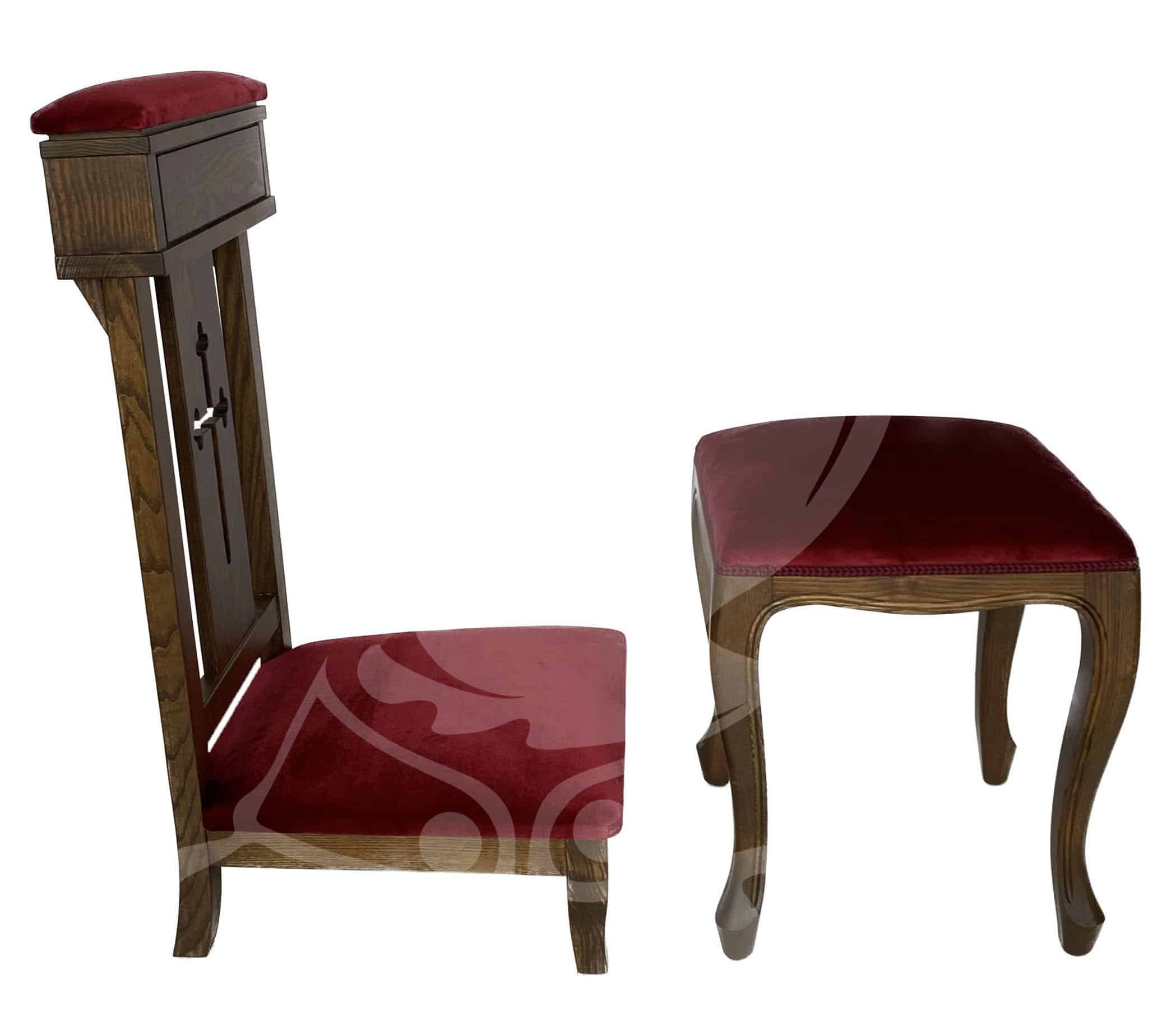 Genuflexório e Banco em Madeira - Image 4