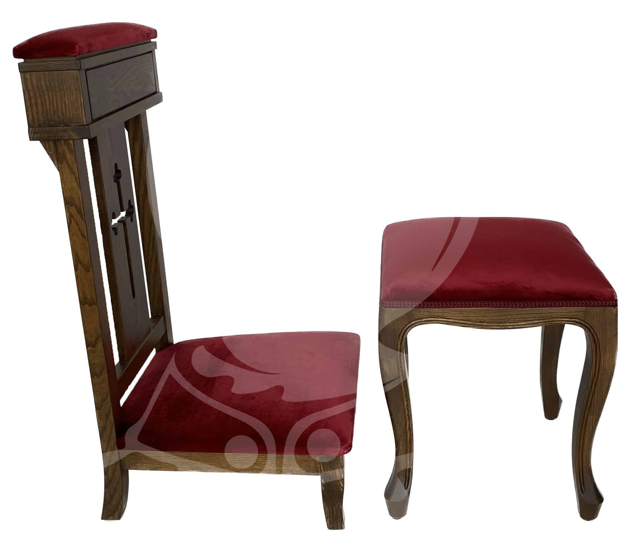 Genuflexório e Banco em Madeira - Image 5