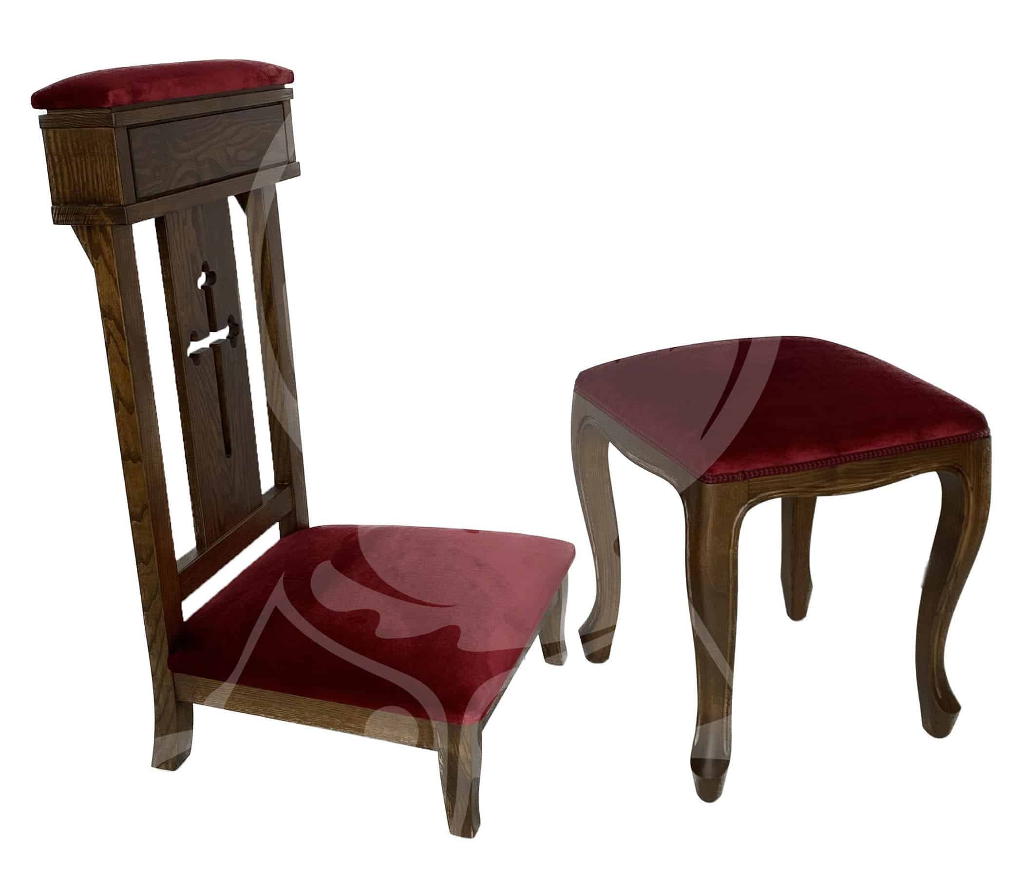 Genuflexório e Banco em Madeira - Image 6