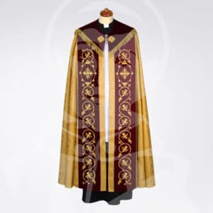 Capa de Asperges Dourada e Bordô