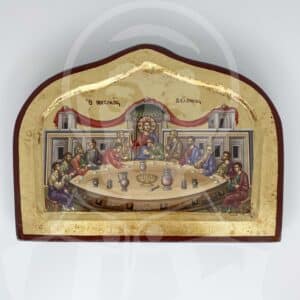 Quadro/Icon - com impressão em folha de ouro - Última Ceia