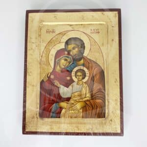 Quadro/Icon - com impressão em folha de ouro - Sagrada Família