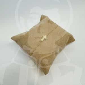 Pulseira de Prata com Cruz