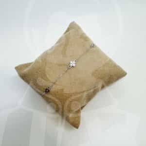 Pulseira de Prata com Cruz