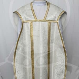 Casula Romana Branca com Estola