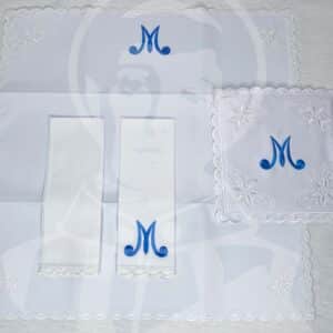 Conjunto Altar Bordado 100% Algodão