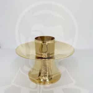 Castiçal de Altar Banho de Ouro