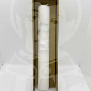 Vela de Batismo Decorada Branco