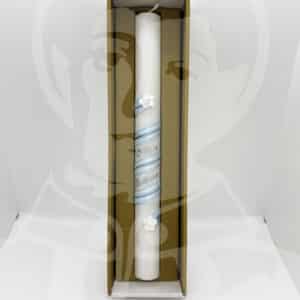 Vela de Batismo Decorada Azul