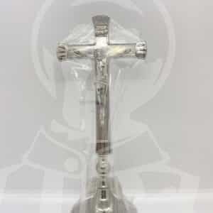 Cruz de Altar com Banho Nikel 27cm