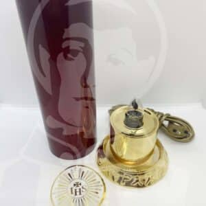 Lamparina S.S.S. Elétrica com Banho de Ouro 24kls 24cm