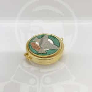 Teca Banho de Ouro 24kls com Desenho