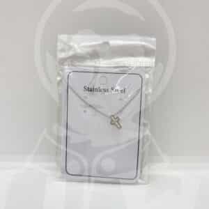 Fio em Aço Cruz com Brilhantes